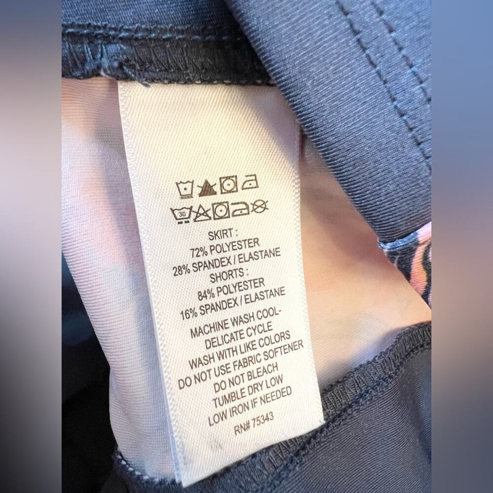 Tommy bahama grey golf skort skirt shorts tropical outdoor athletic vacation XL - Picture 6 of 8